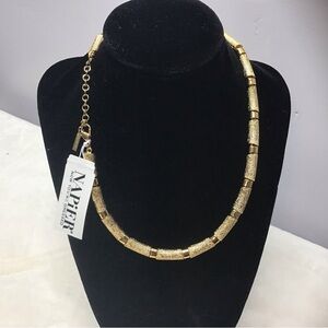 - Napier NWT Gold Choker Necklace